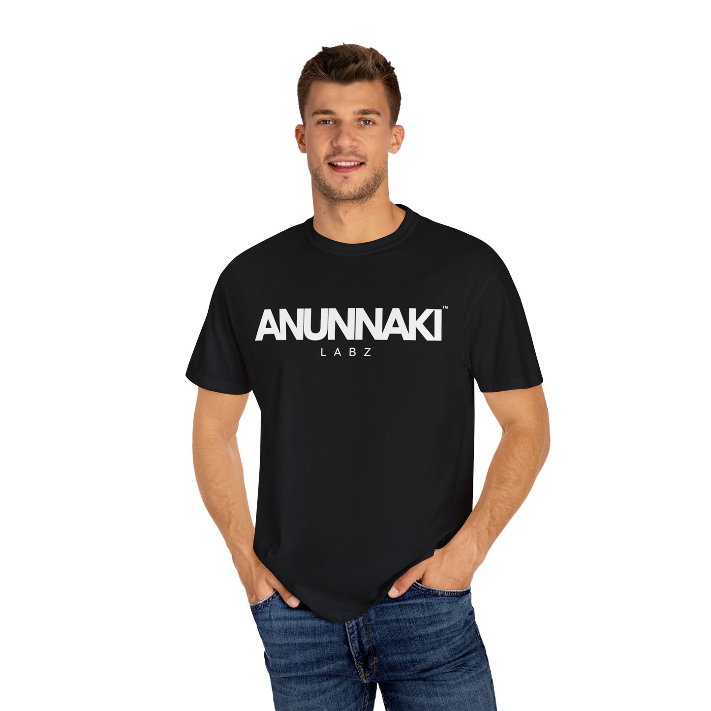 Anunnaki Labz Unisex T-Shirt | Garment-Dyed Graphic Tee for Cosmic Vibes
